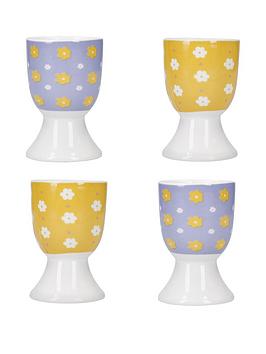Product photograph of Kitchencraft Soleada Floral Set Of 4 Egg Cups from very.co.uk