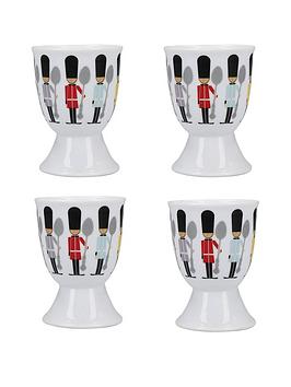 Product photograph of Kitchencraft Soldiers Set Of 4 Egg Cups from very.co.uk
