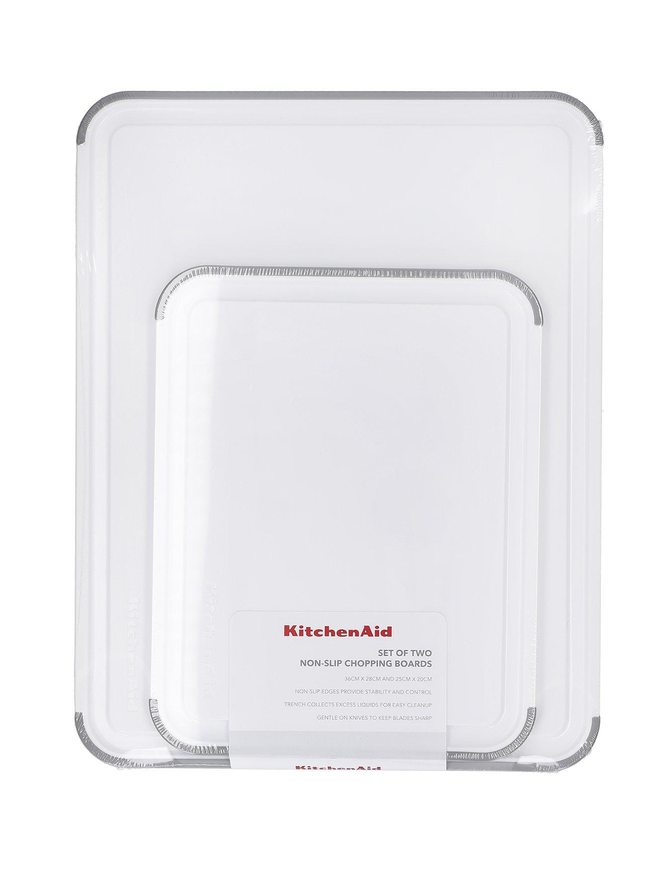 Product photograph of Kitchenaid Non Slip Set Of 2 Chopping Boards from very.co.uk