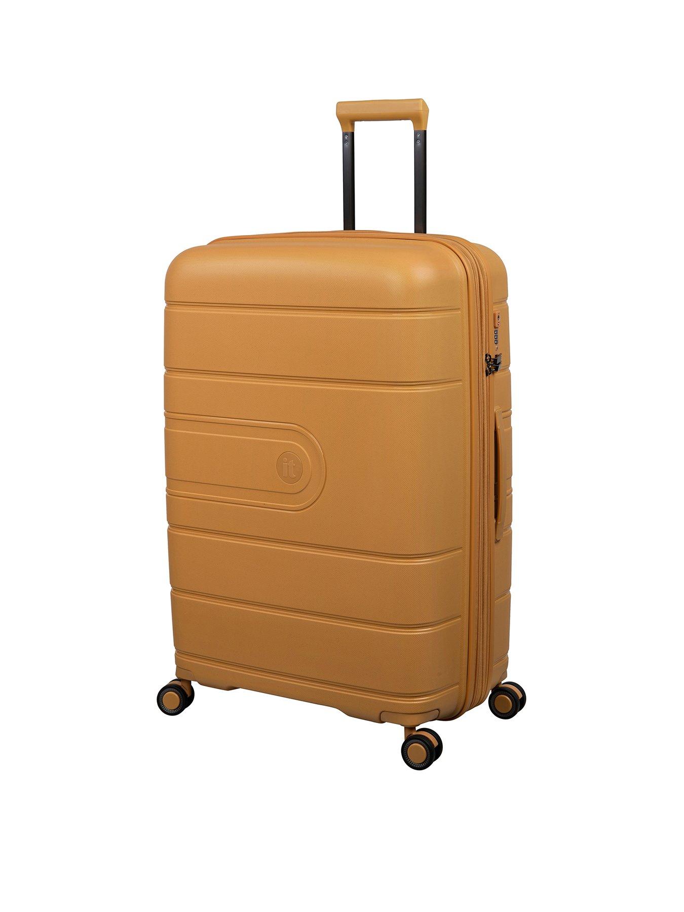 it Luggage EcoTough Honey Gold Large Expandable Hardshell 8 Wheel