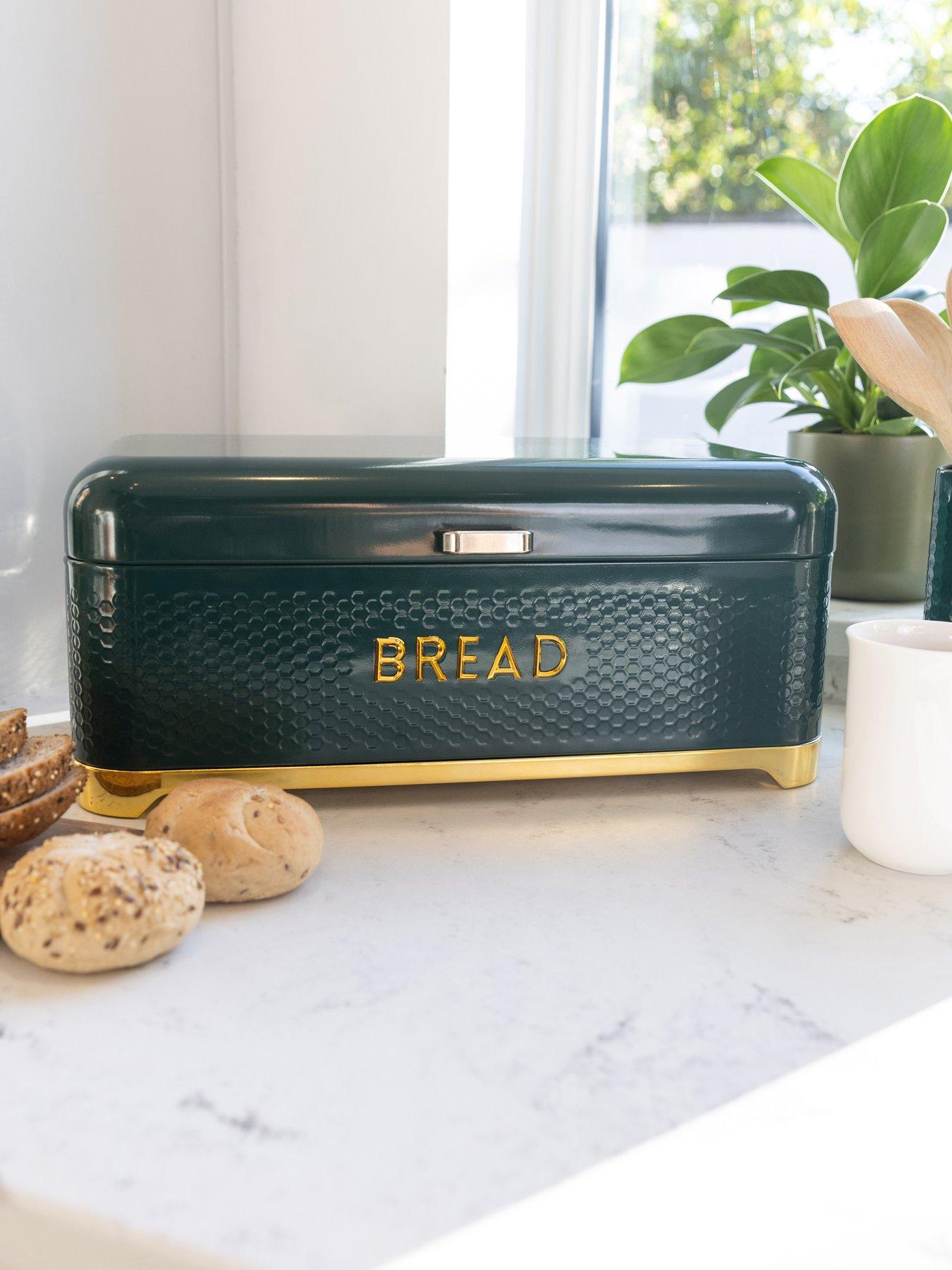 Product photograph of Kitchencraft Lovello Bread Bin -green from very.co.uk