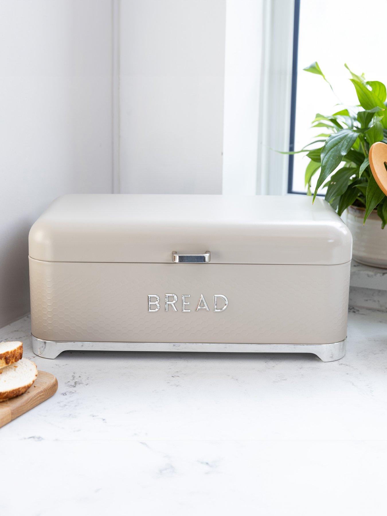 Product photograph of Kitchencraft Lovello Bread Bin - Latte from very.co.uk