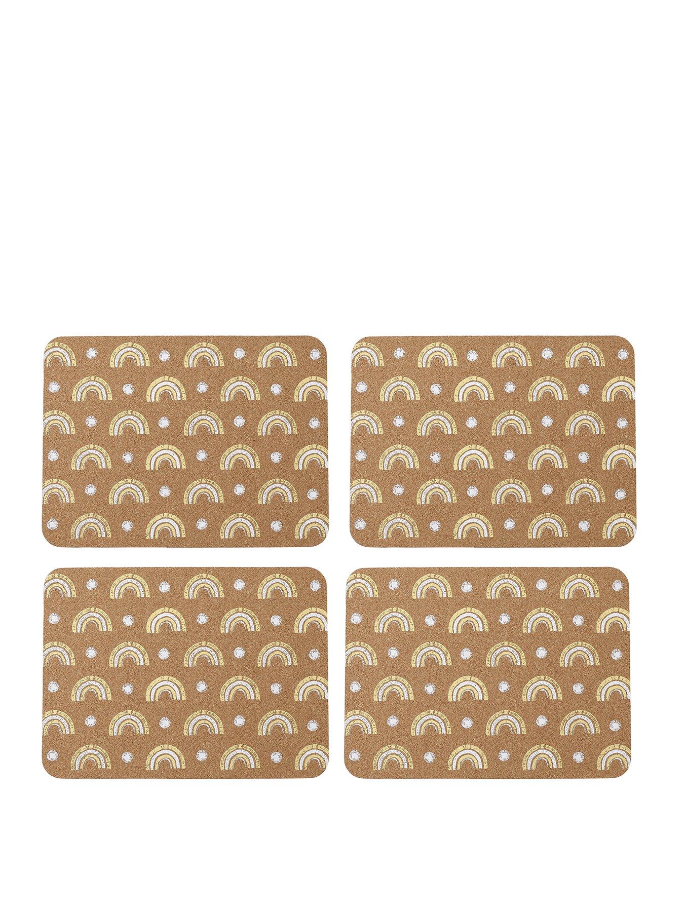 Product photograph of Creative Tops Cork Rainbow Set Of 4 Placemats from very.co.uk