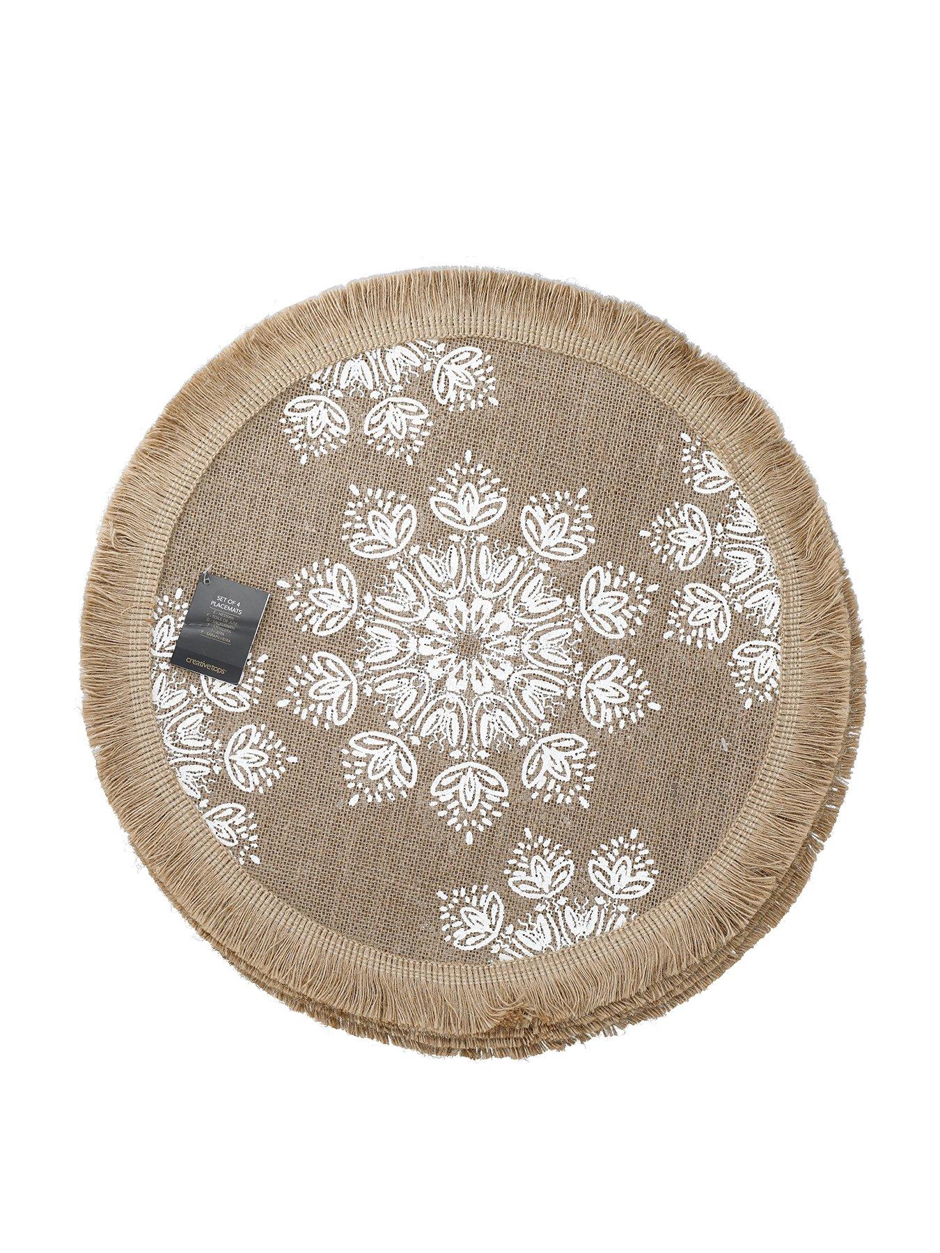 undefined Hessian Set Of 4 Placemats