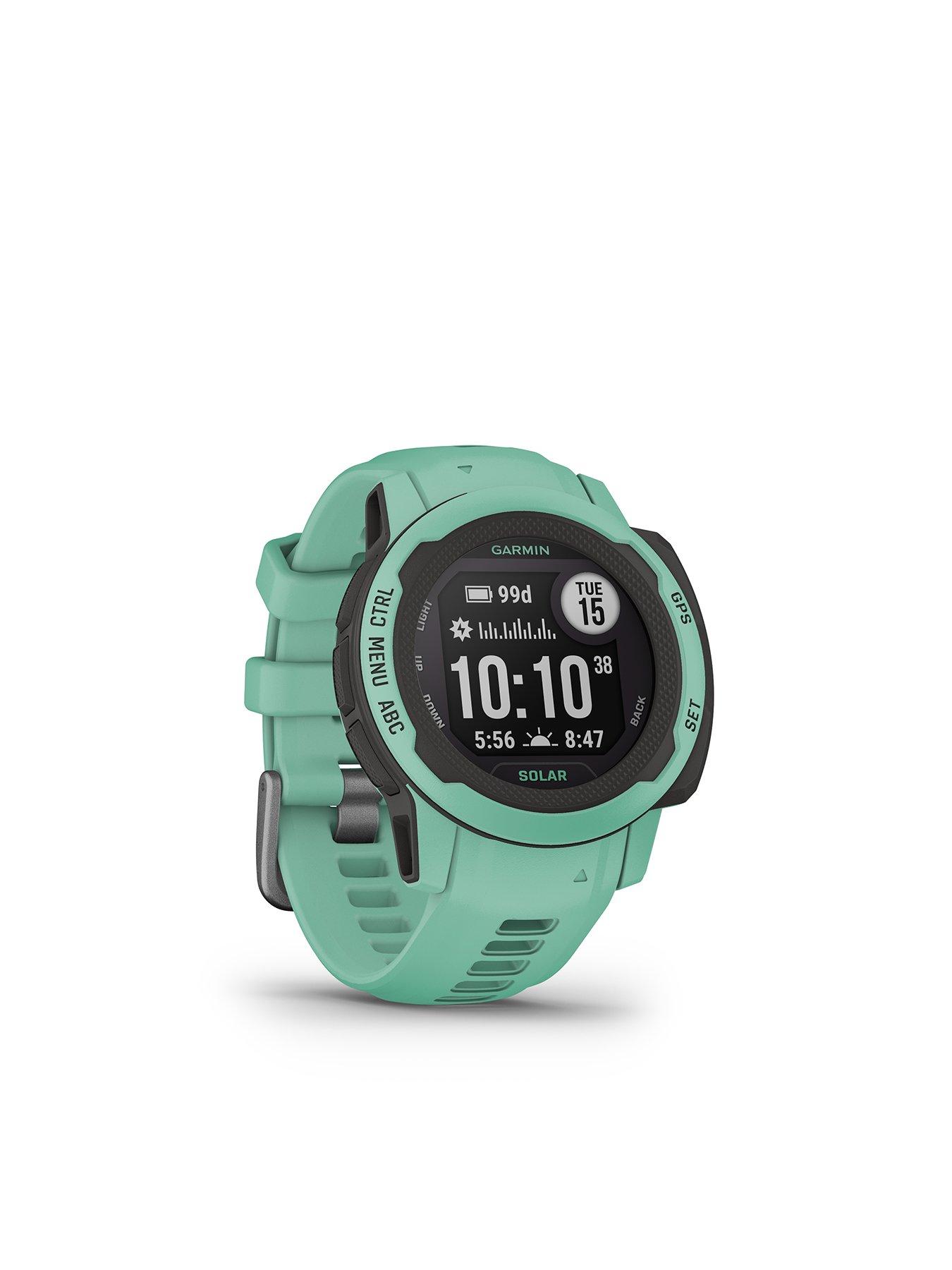  Garmin Instinct, Rugged Outdoor Watch with GPS, Features  GLONASS and Galileo, Heart Rate Monitoring and 3-Axis Compass, Sea Foam :  Electronics