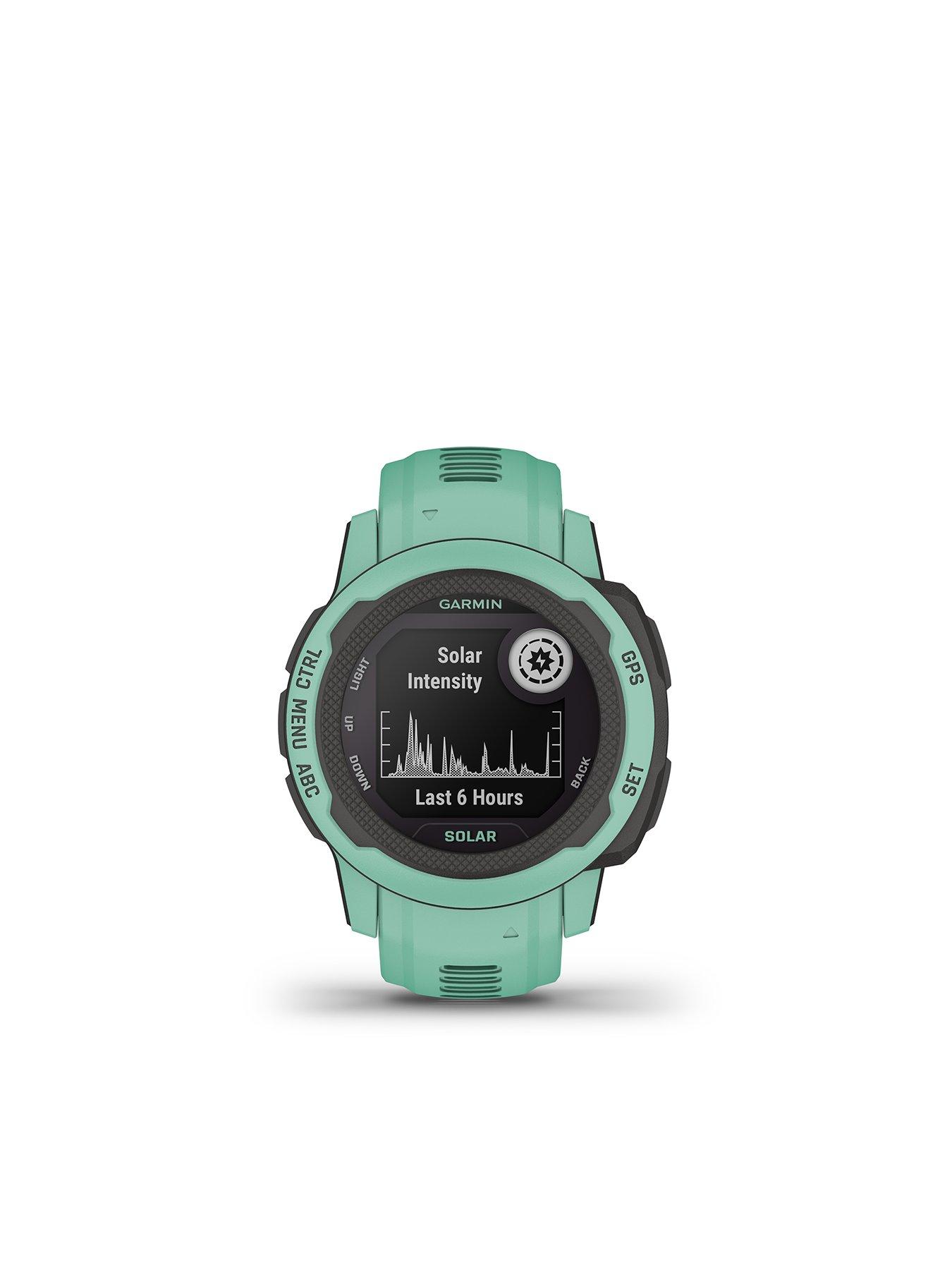 Garmin Instinct 2S Solar GPS Smartwatch - Neo Tropic | very.co.uk