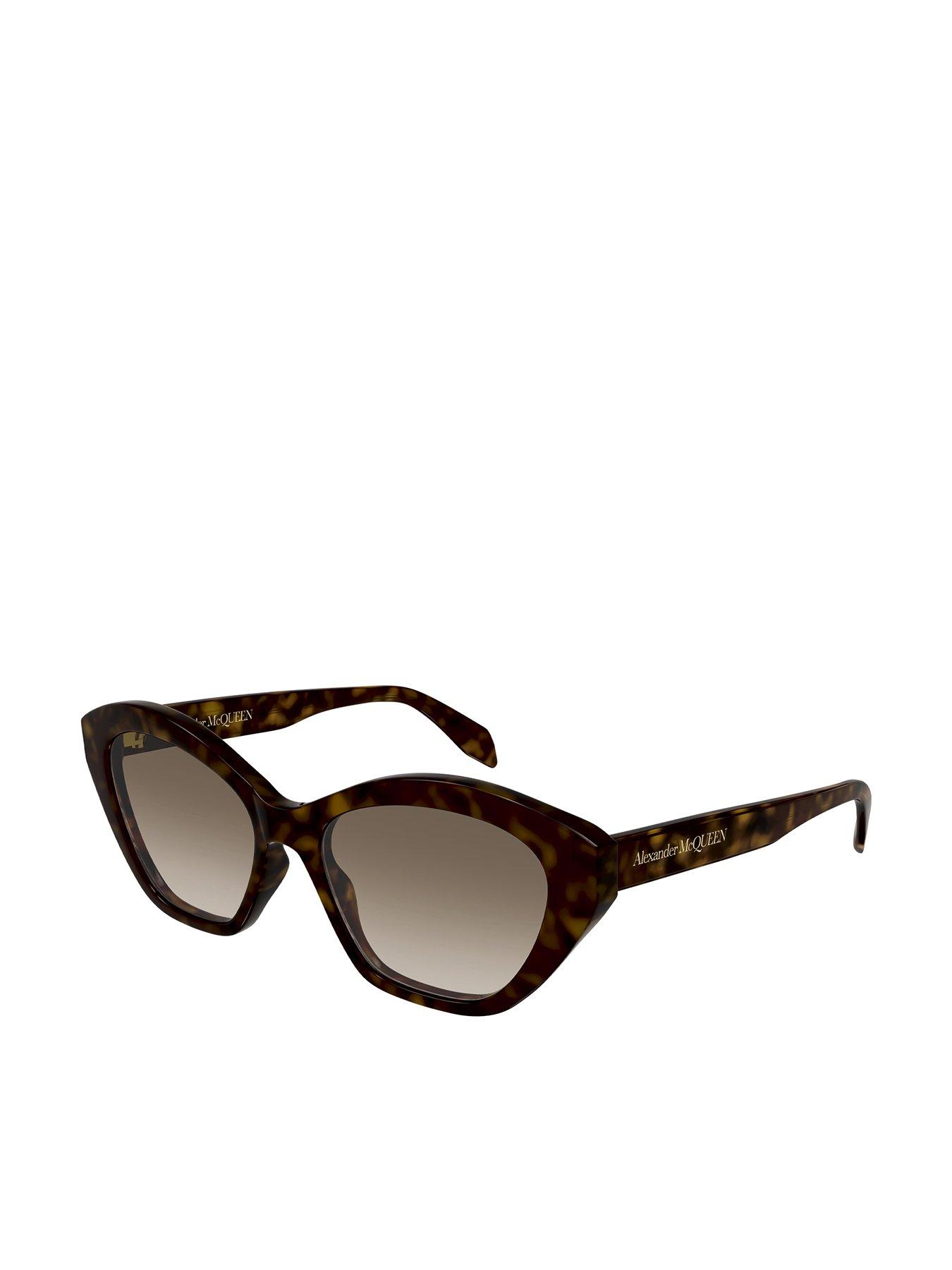 Alexander Mcqueen Sunglasses Round Sunglasses - Havana|