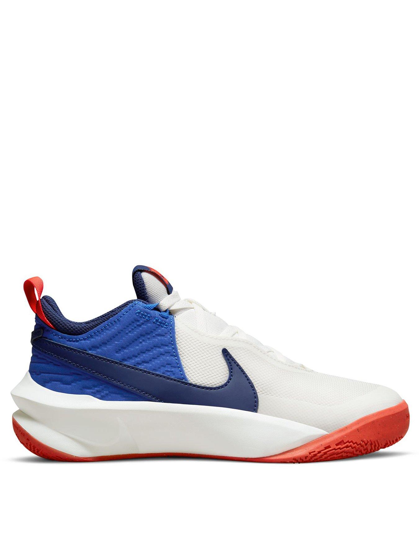 navy nike junior trainers