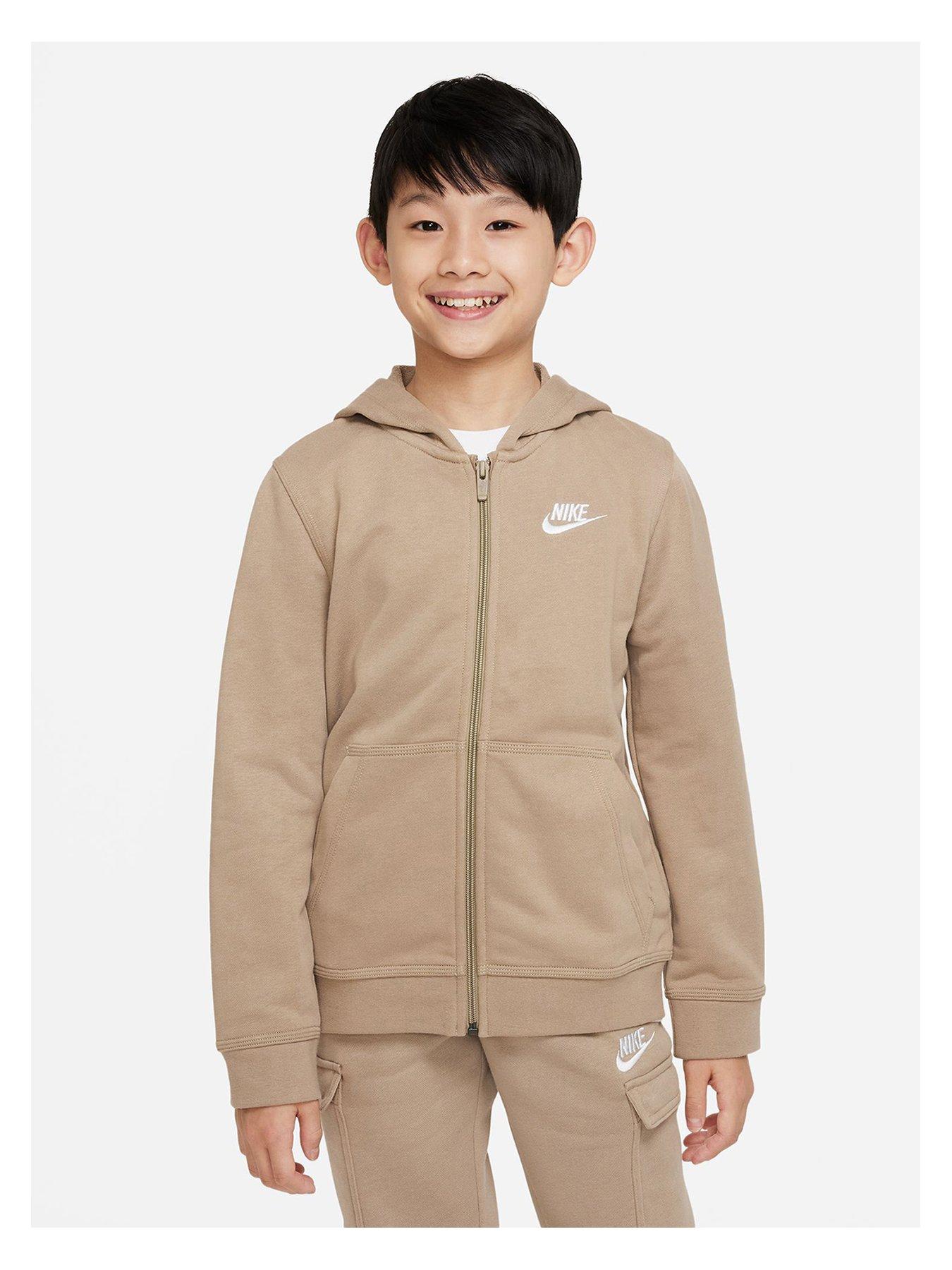 Older Boys Nsw Club Full Zip Hoodie - Light Brown