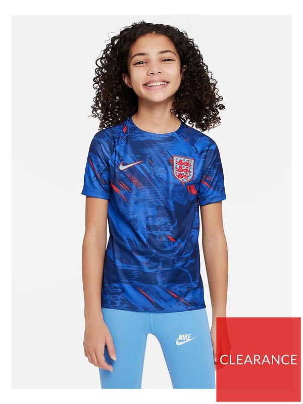 Nike England Older Kids' Nike Dri-FIT Pre-Match Football Top - | very.co.uk