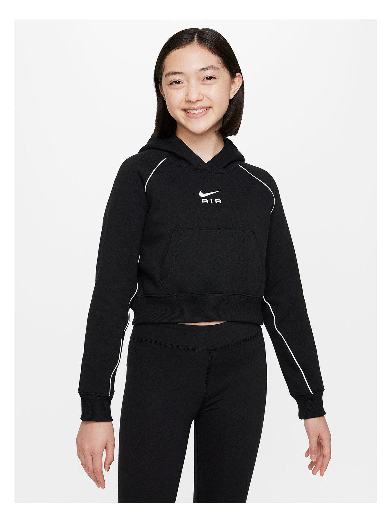 Nike Older Girls Nsw Air French Terry Hoodie Black very