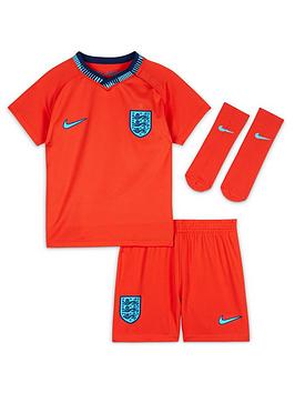 Nike England 2022/23 Away Infants/Toddler Football Kit - Red