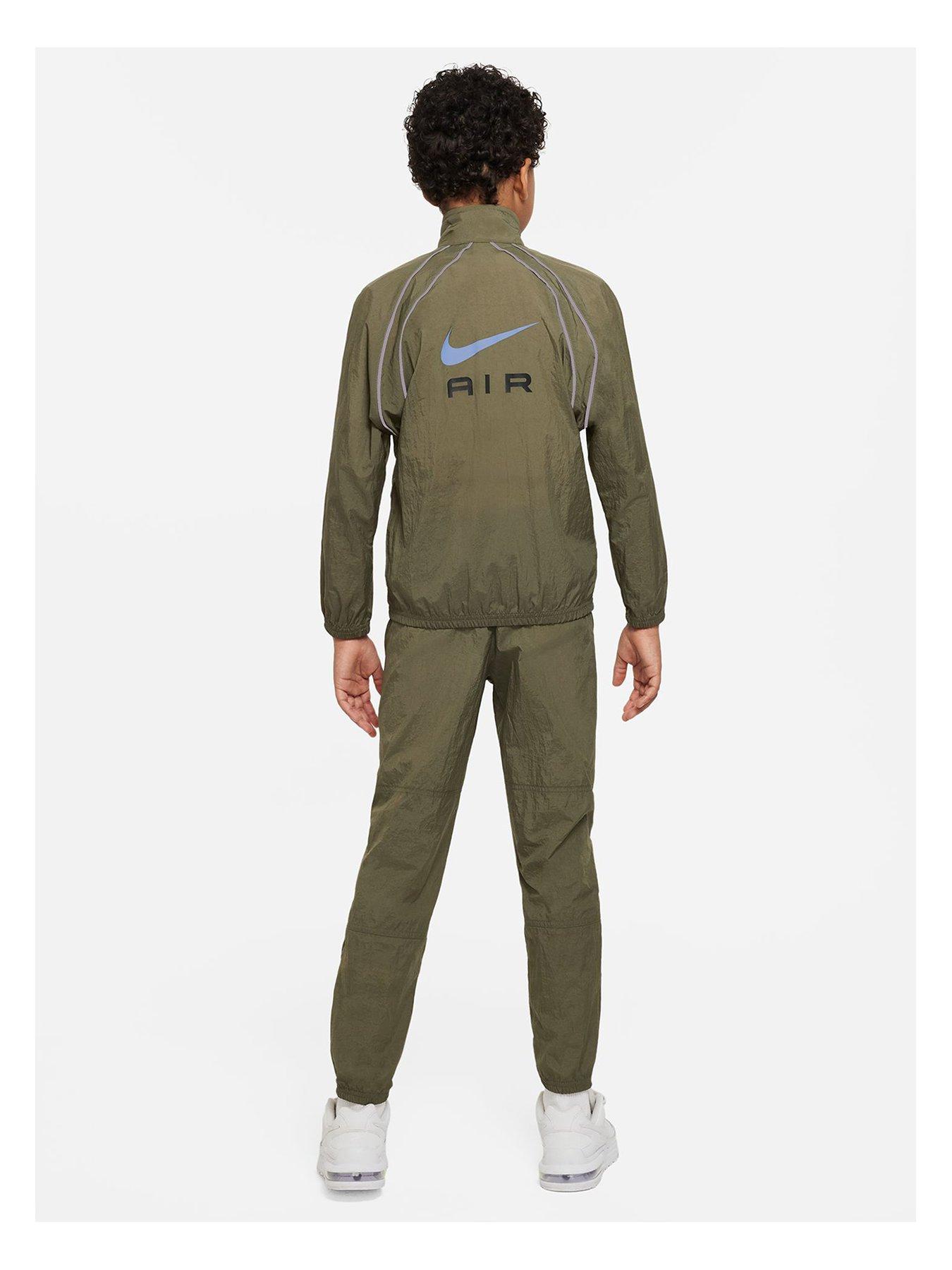 olive green tracksuit nike