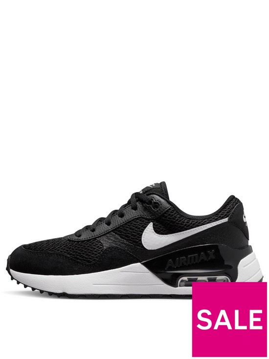 front image of nike-air-max-systmnbspjunior-unisex-trainers-blackwhite