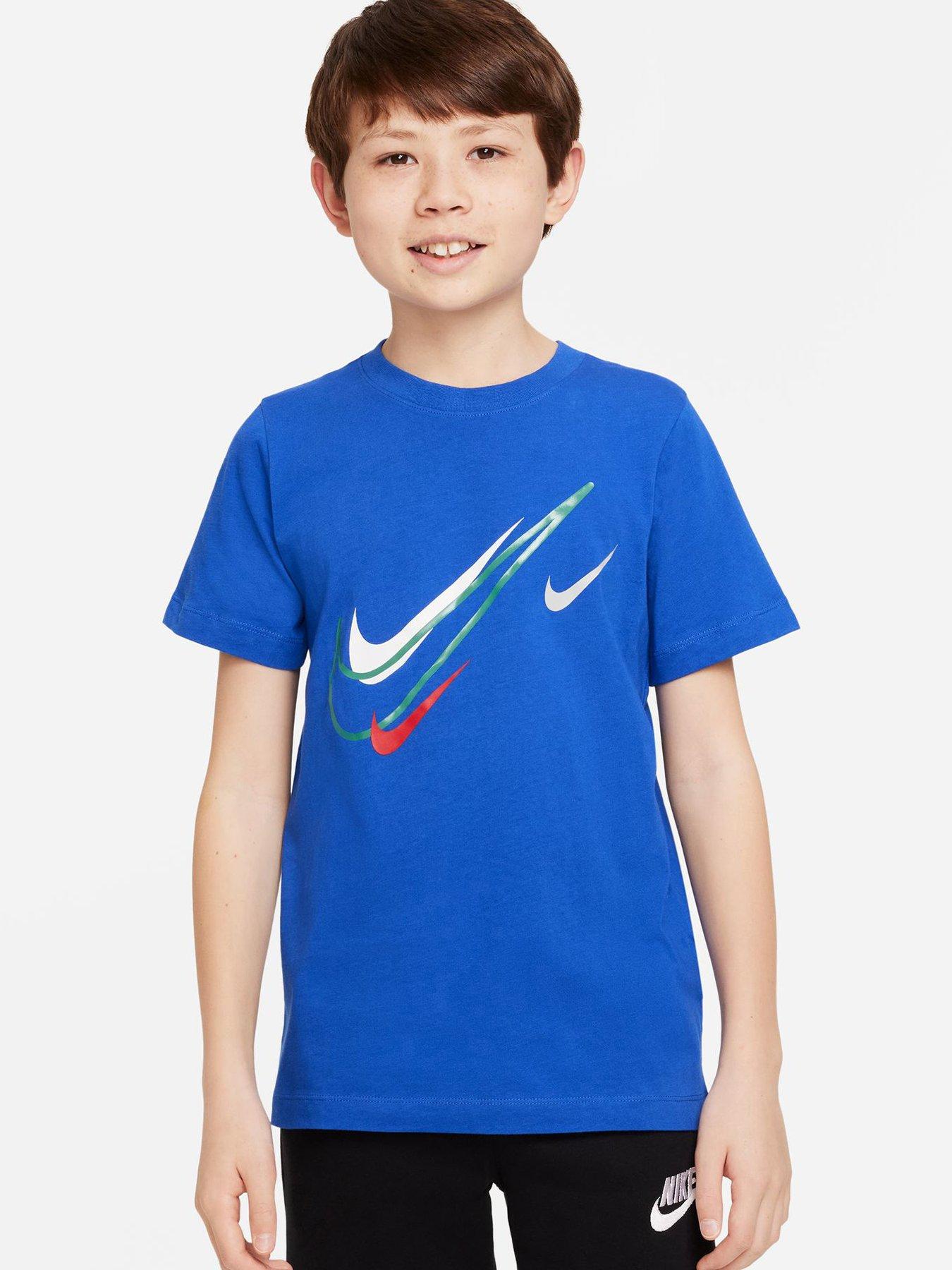 More Mile Marl Boys Short Sleeve Running Top Kids Stylish Sports T-Shirt 