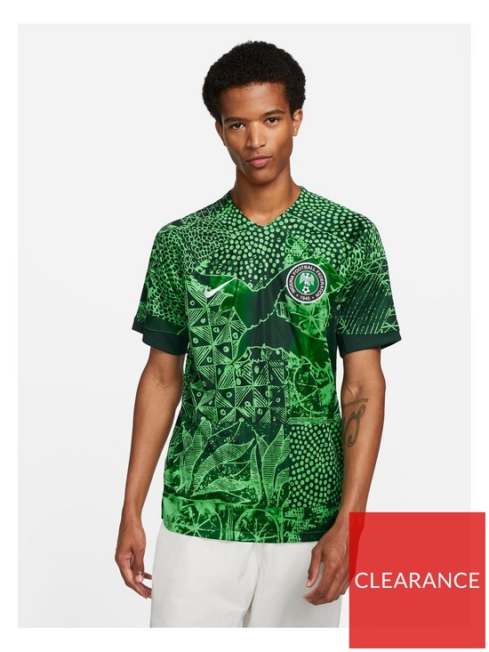 front image of nike-mens-nigerianbsp2223-home-replicanbspshirt-green