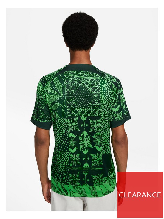 back image of nike-mens-nigerianbsp2223-home-replicanbspshirt-green