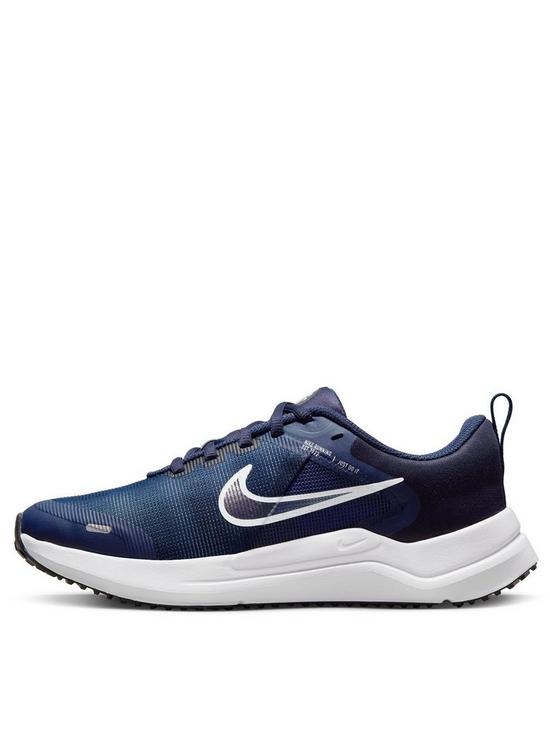 Nike Downshifter 11 Junior Trainers - Navy/White | very.co.uk