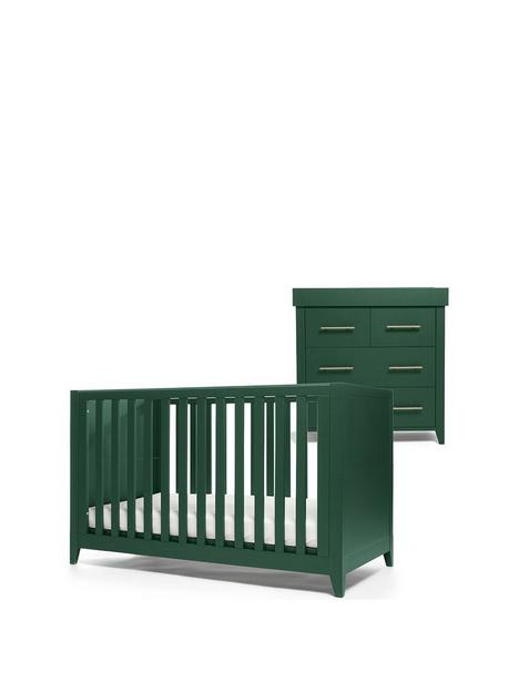 mamas-papas-melfi-cotbed-dresser-storage-wardrobe-green