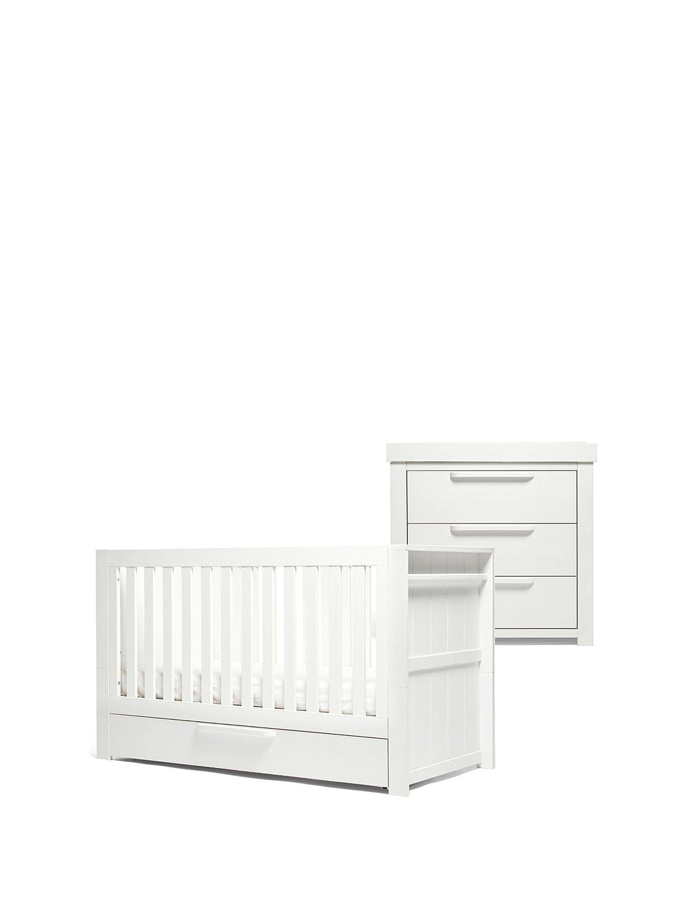 Product photograph of Mamas Papas Franklin Set- White Wash from very.co.uk