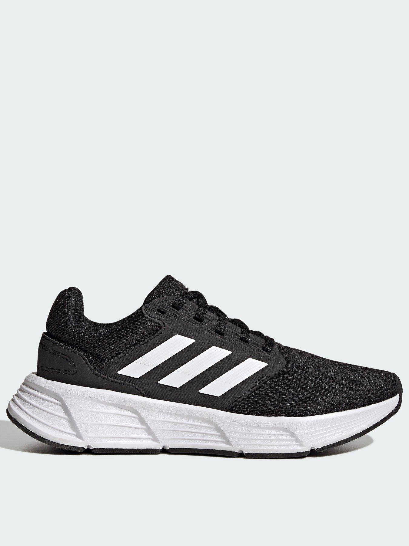 Black and cheap white running trainers