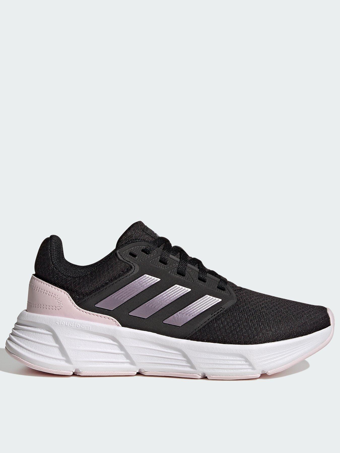 Pink and deals black adidas shoes