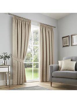 Product photograph of Curtina Lamina Pencil Pleat Lined Curtains from very.co.uk