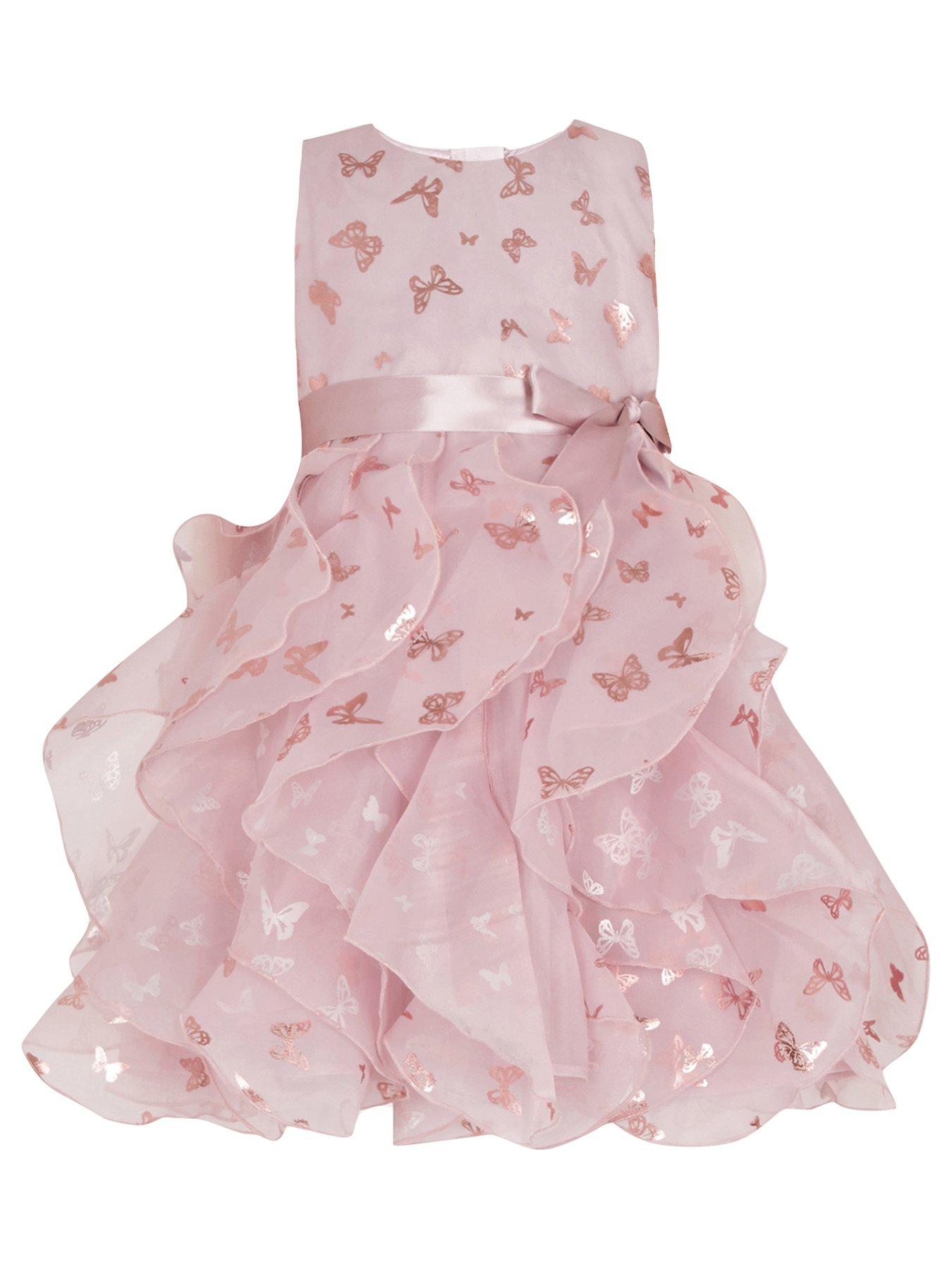 Baby Clothes Baby Girls Butterfly Cancan Dress - Pink