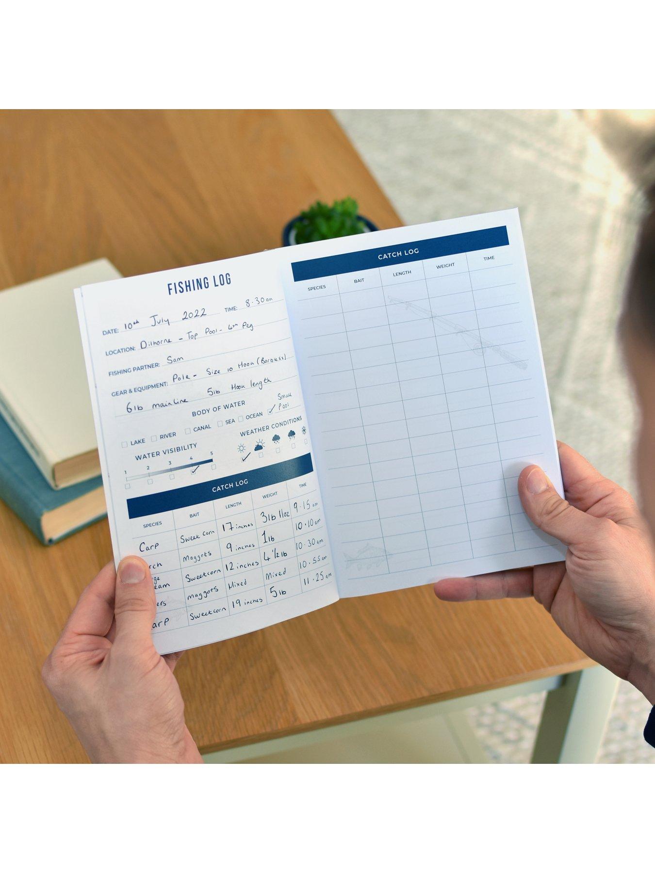 Image 3 of 5 of The Personalised Memento Company Personalised A5 Fishing Log Book