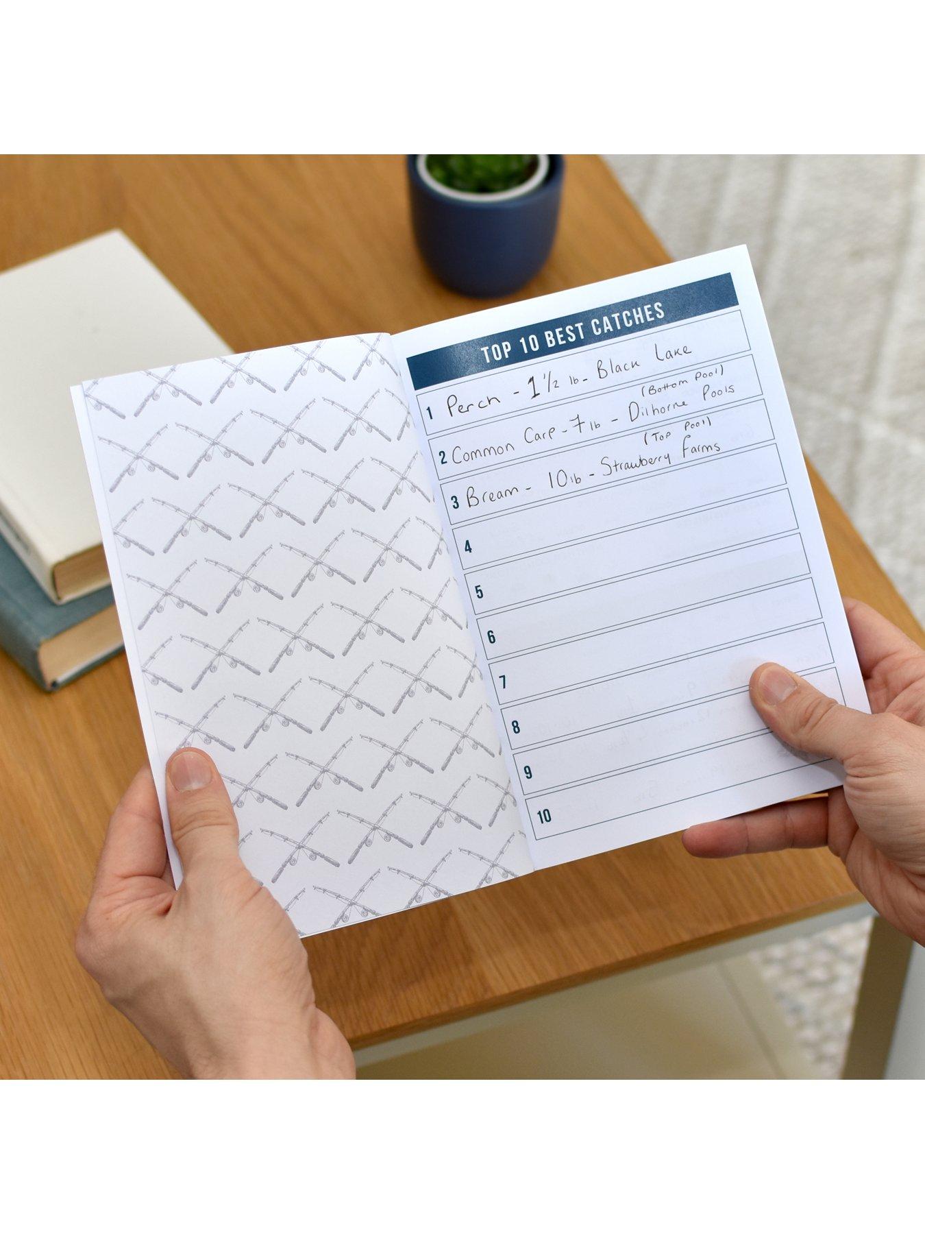 Image 4 of 5 of The Personalised Memento Company Personalised A5 Fishing Log Book