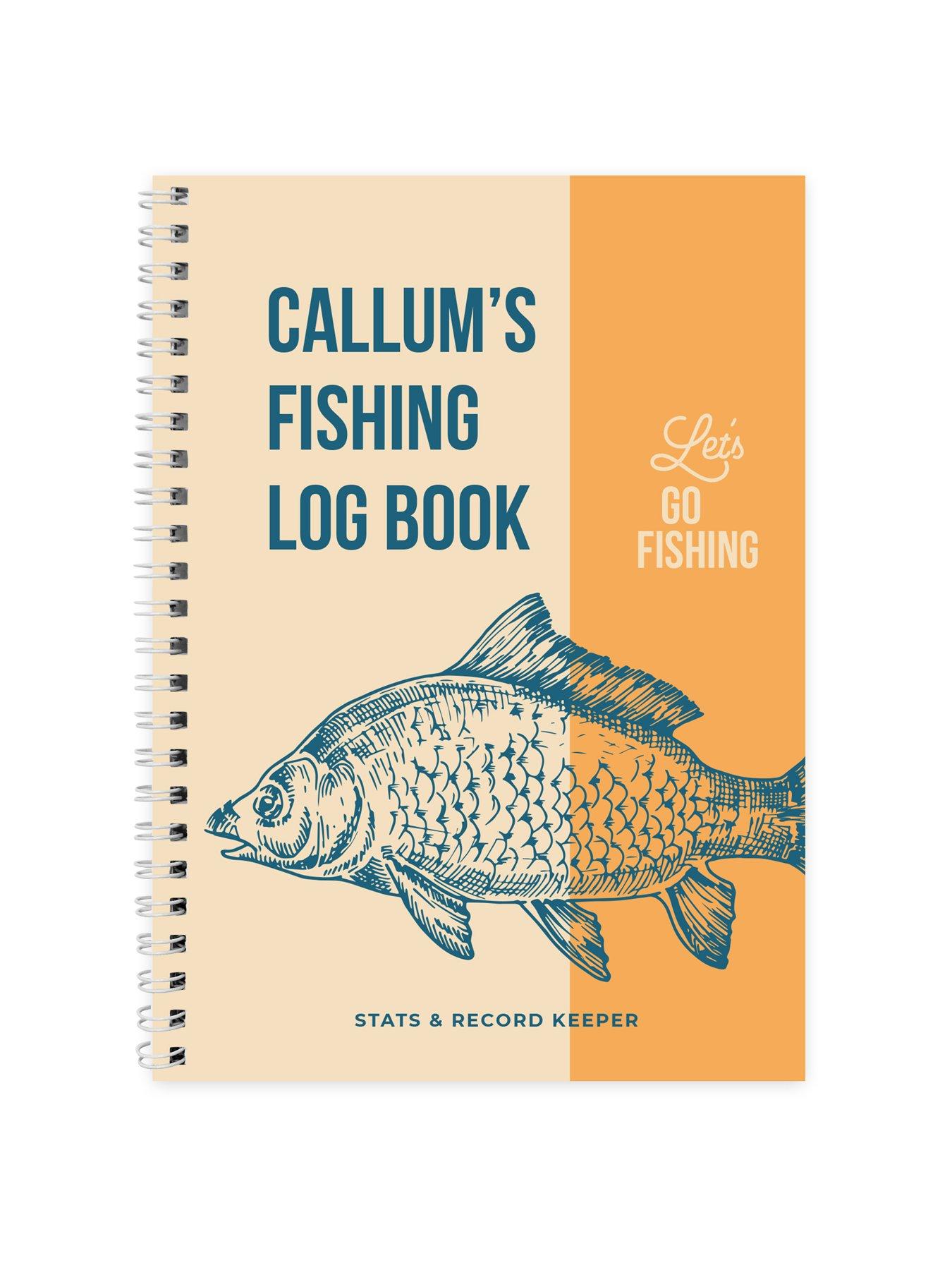 Image 5 of 5 of The Personalised Memento Company Personalised A5 Fishing Log Book