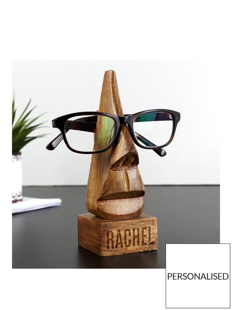 the-personalised-memento-company-personalised-wooden-nose-shaped-glasses-holder