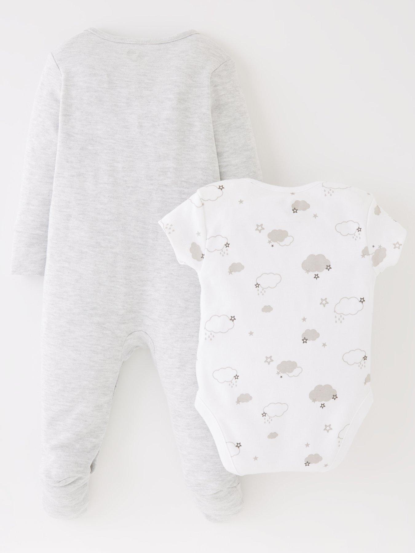 Image 2 of 4 of Everyday Unisex 4 Piece Welcome To The World Set - Grey