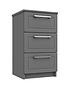  image of pacific-ready-assembled-3-drawer-bedside-chest