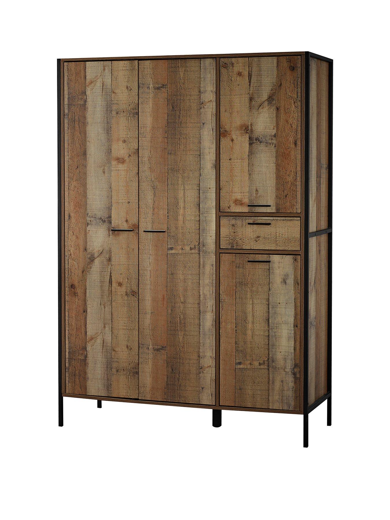 Image 1 of 6 of LPD Furniture Hoxton 4 Door, 1 Drawer Wardrobe