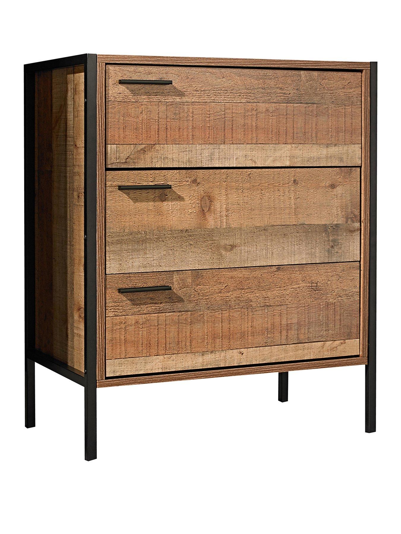 LPD Furniture Hoxton 3 Drawer Chest | Very.co.uk