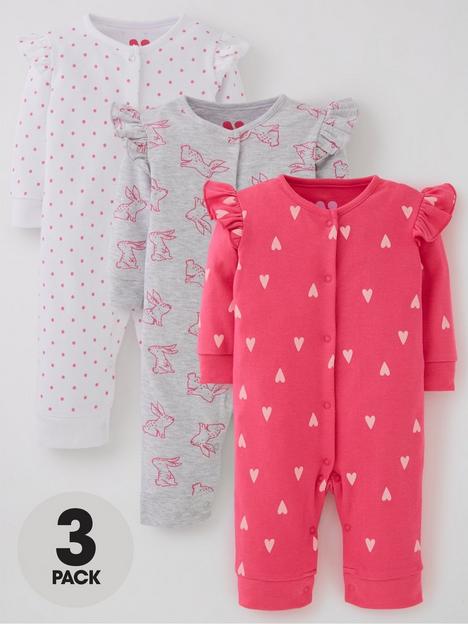 mini-v-by-very-baby-girlsnbspfootless-3-pack-sleepsuit-pink