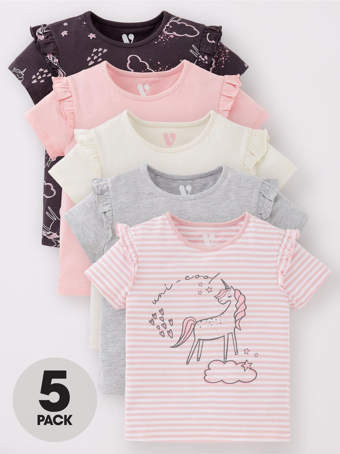 Mothercare Mothercare Girls Black Polka Dot  Basic T-Shirt Size 3-6 Months 