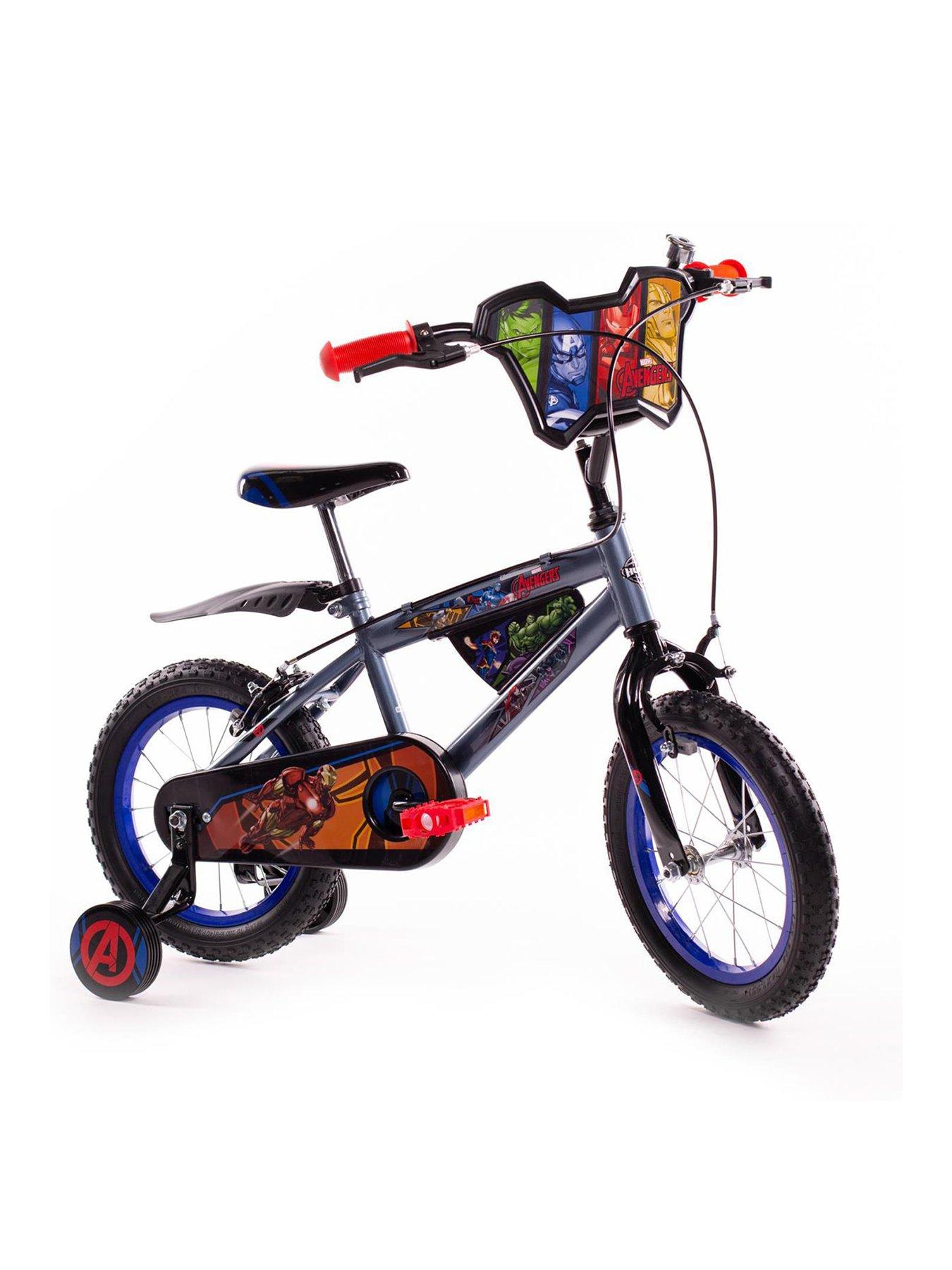 HADST Kids Bike 12 with Training Wheels Toddlers Street/Dirt Bikes No Battery Childrens Freestyle Bicycles for 2 3 4 Year Old Boys Girls Motorcycle Style with Kettle 