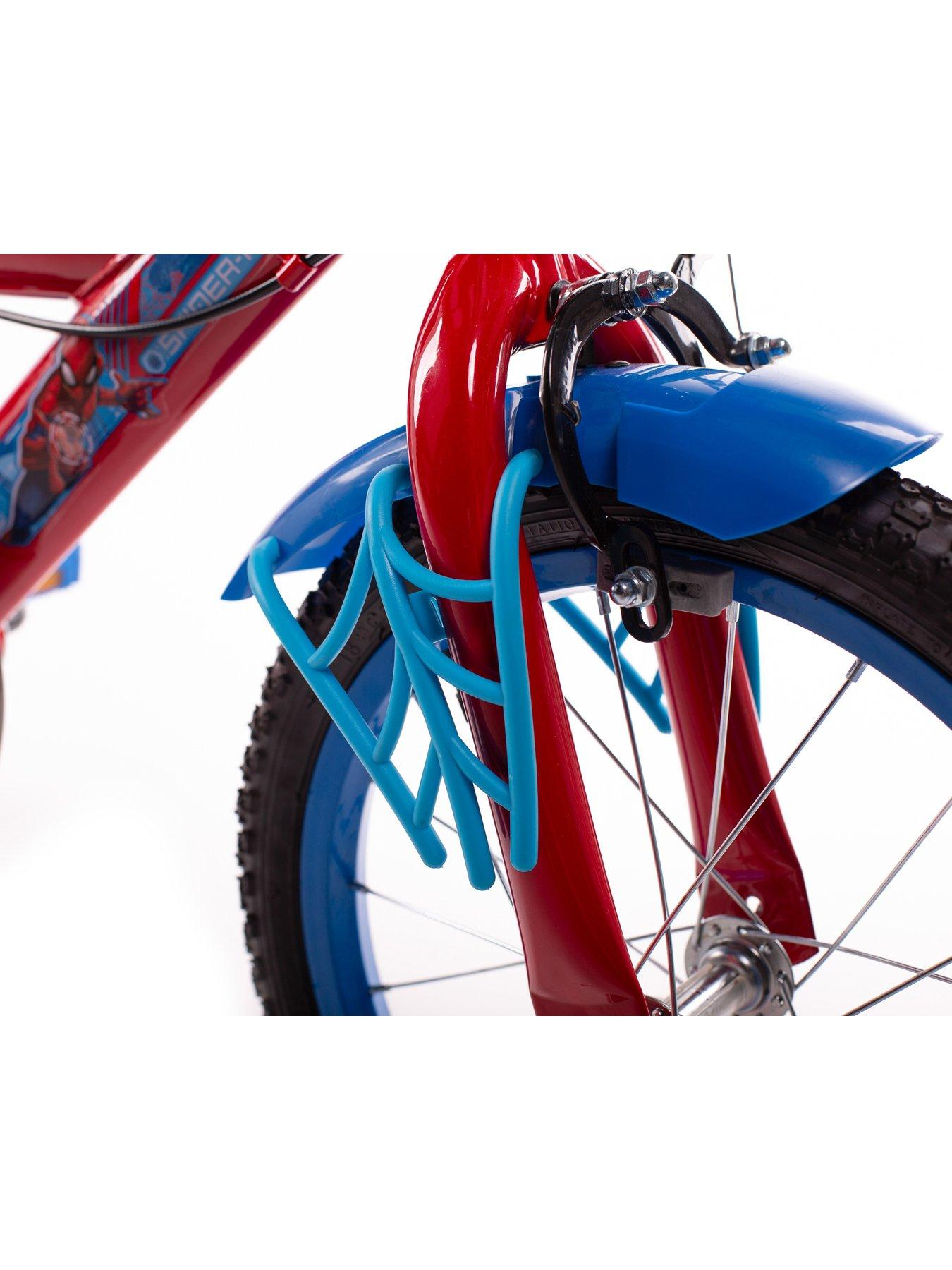 16 inch spiderman online bike with training wheels