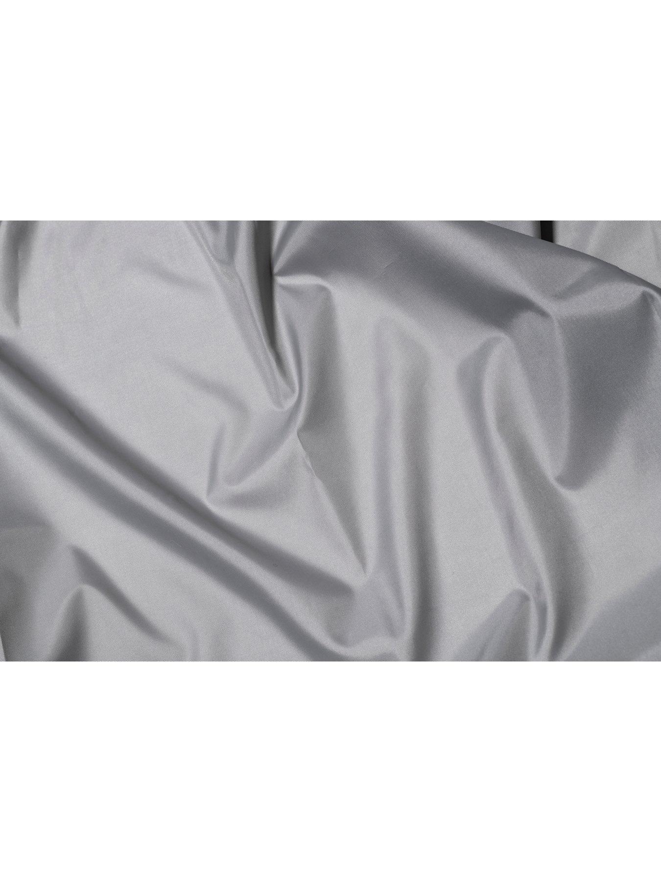 Image 3 of 5 of Croydex Plain Grey Textile Shower Curtain