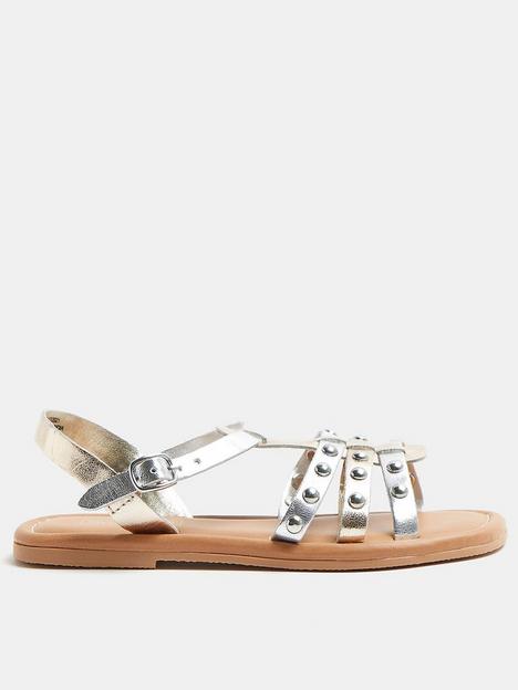 river-island-girls-leather-gladiator-sandals-silver