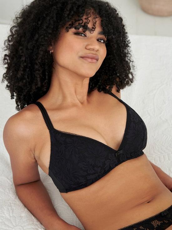 front image of pour-moi-reflection-non-wired-padded-push-up-bra