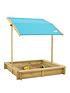  image of tp-wooden-sandpit-with-sun-canopy