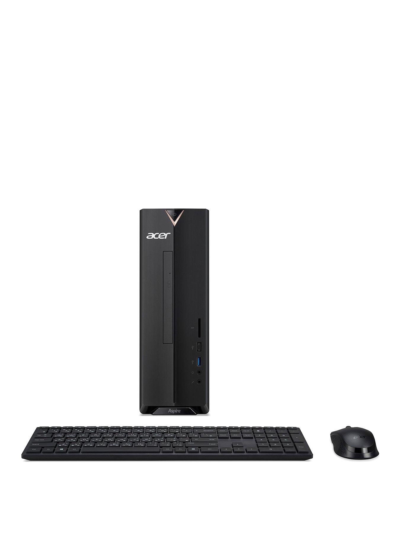Acer Aspire XC840 Desktop PC Intel Pentium, 4GB RAM, 1TB HDD, with Optional Microsoft 365