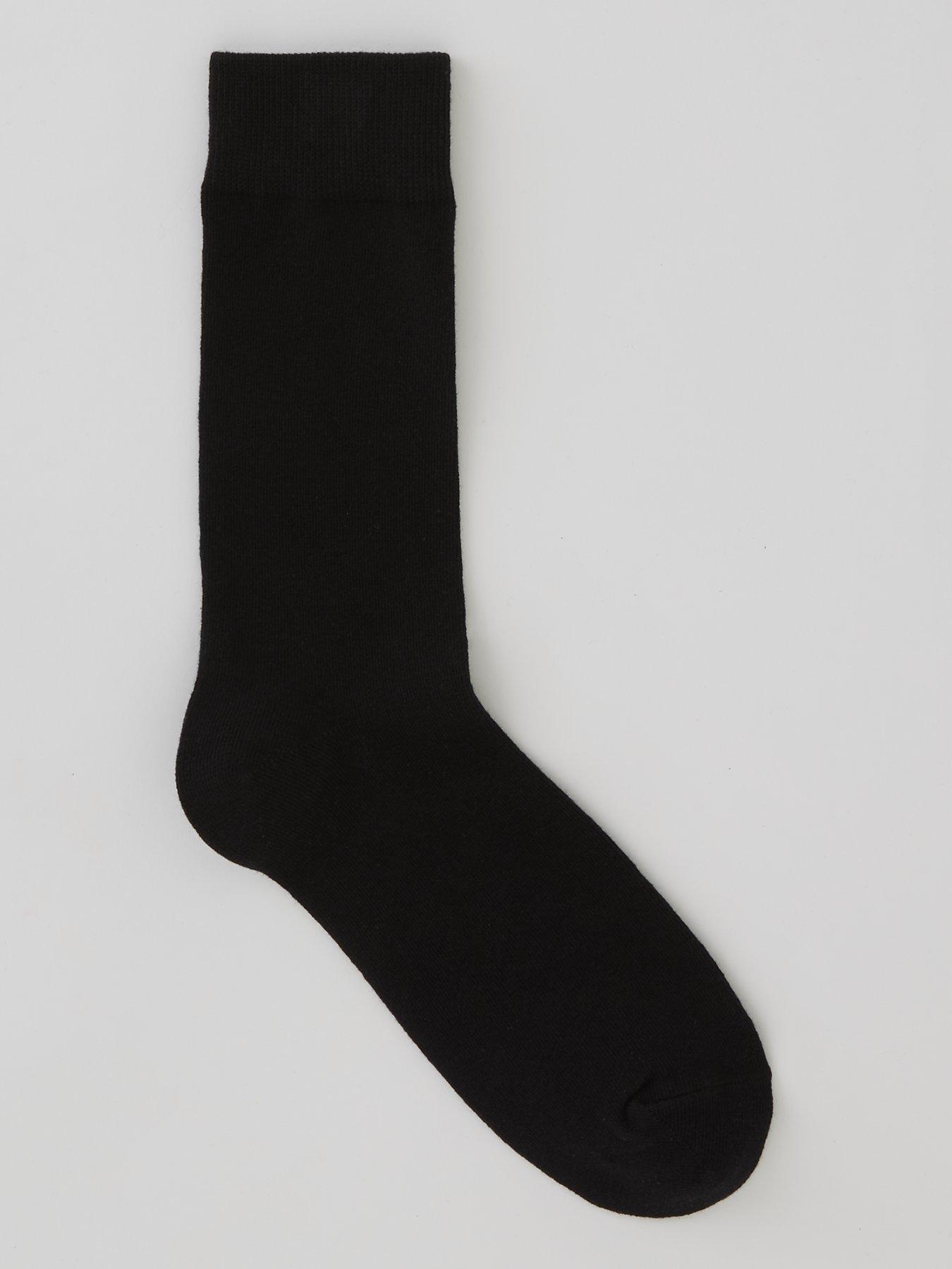 Image 2 of 3 of The Very Collection Mens 7 Pack Cotton-Rich Stretch Crew Socks - Black