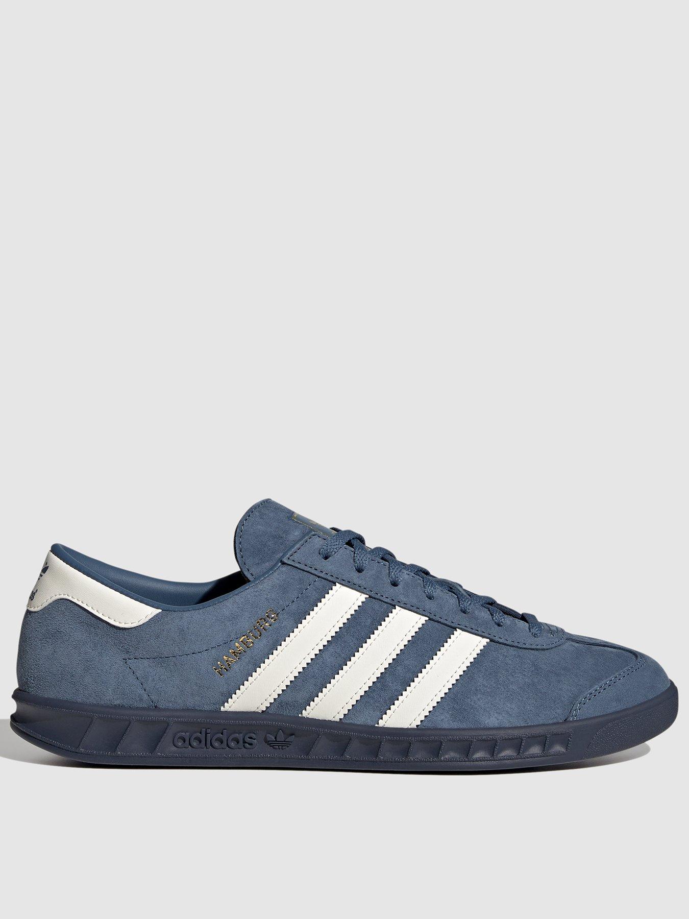 adidas blue and white hamburgs