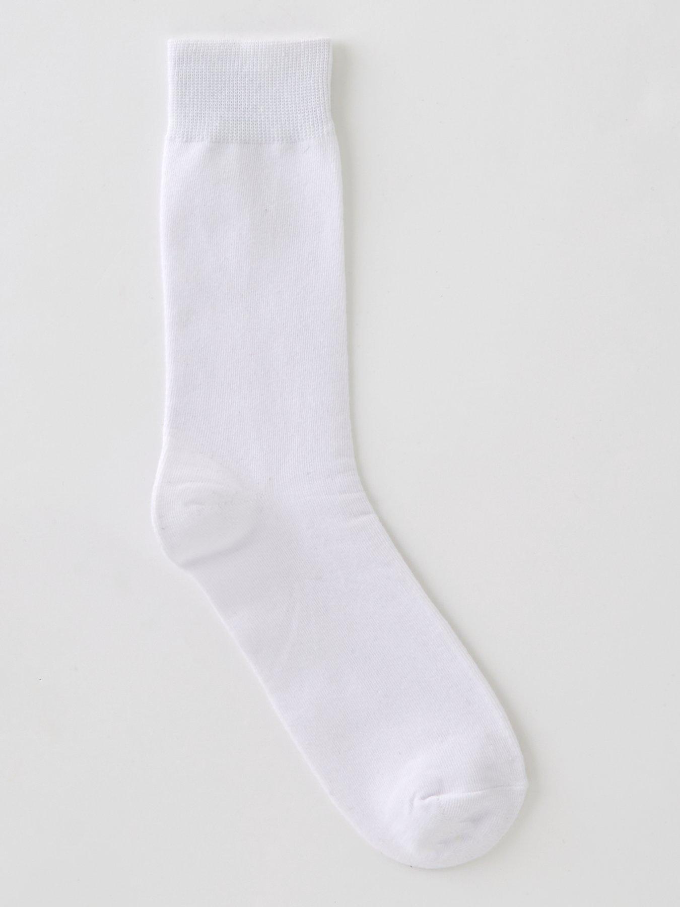 Everyday Plain Socks - White/Black/Charcoal/Grey Marl/Navy | very.co.uk