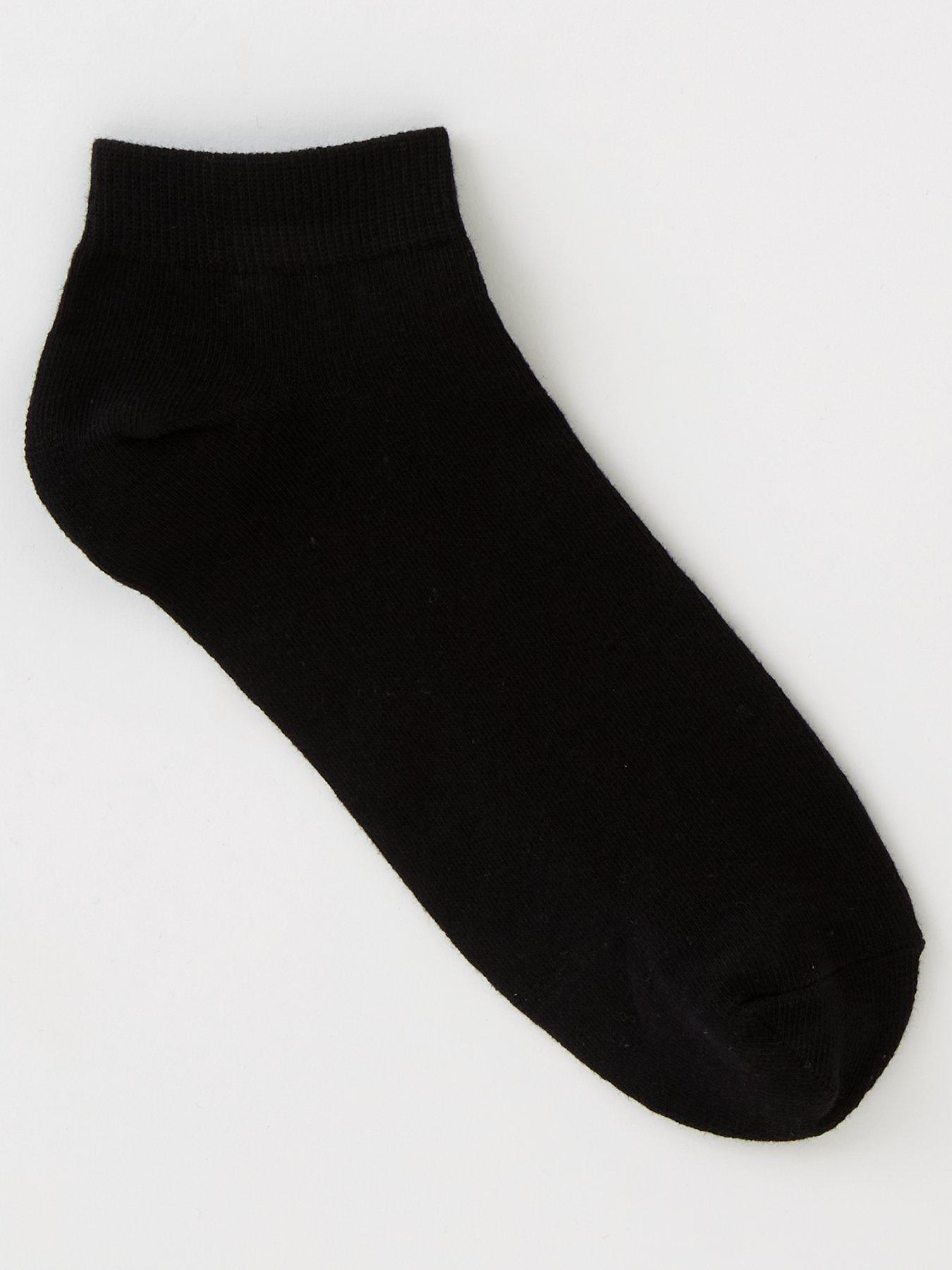 Image 2 of 3 of The Very Collection 5 Pack Cotton Rich Trainer Sock - Black