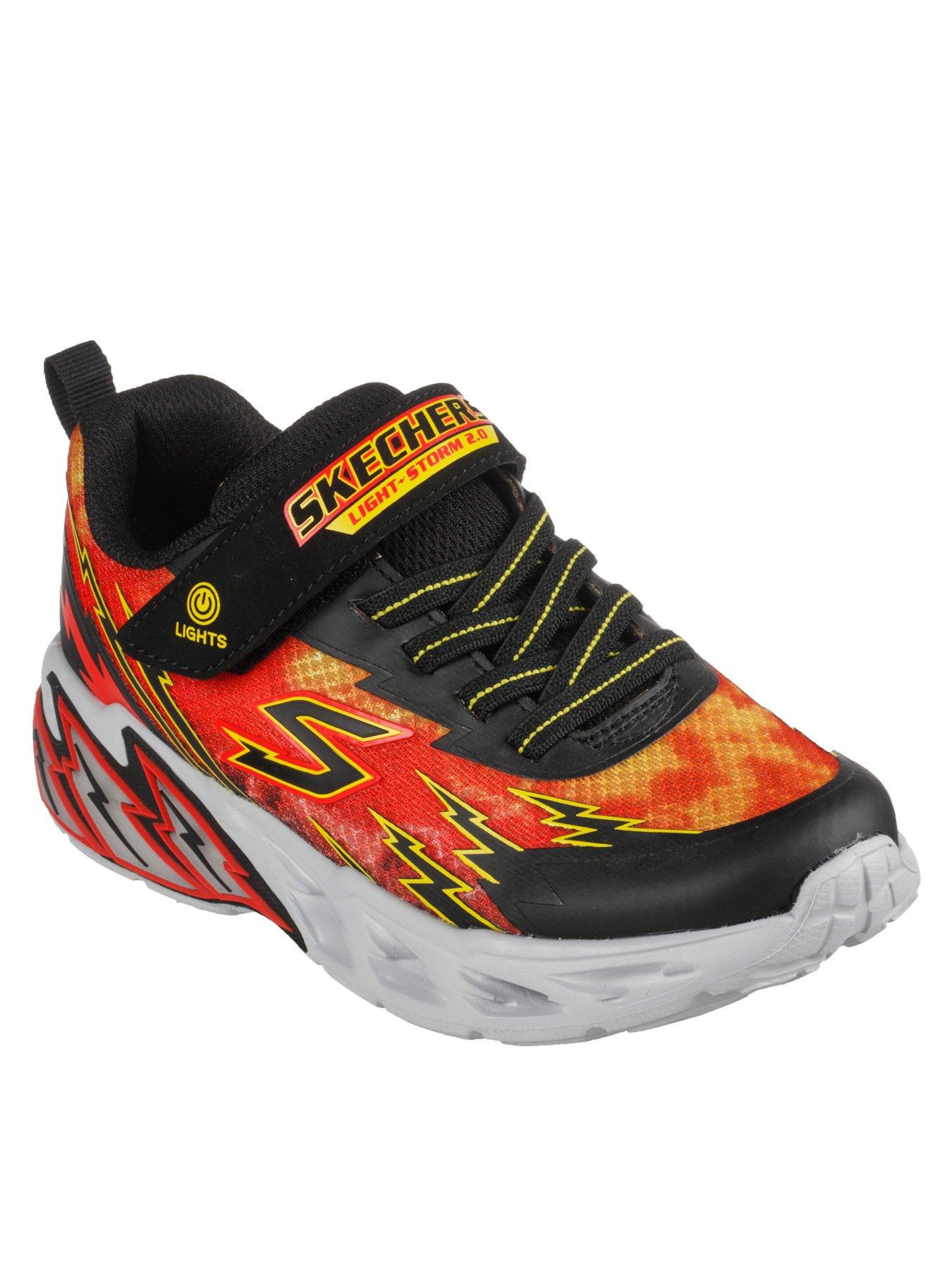 Skechers Boys Light Storm  Gore & Strap Lighted Trainer 